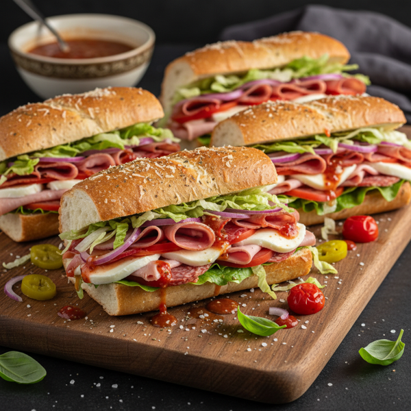 Ultimate Baked Italian Hoagies recipe