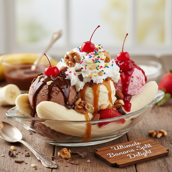 Ultimate Banana Split Delight recipe