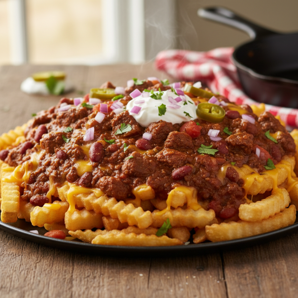 Ultimate Beef Chili Cheese Fries recipe