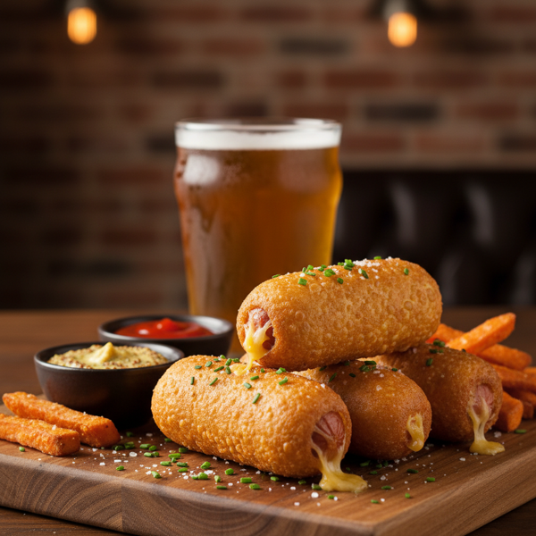 Ultimate Beer-Batter Corn Dogs recipe