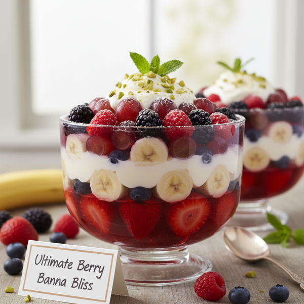 Ultimate Berry Banana Bliss Jell-O Salad recipe