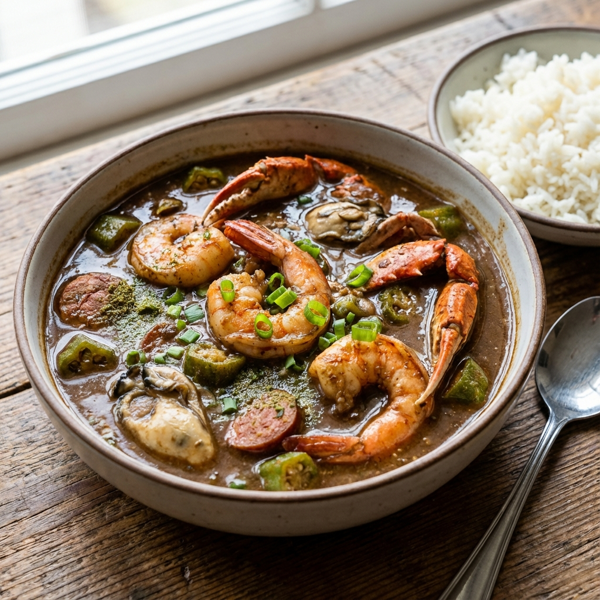 Ultimate Biloxi Seafood Gumbo recipe
