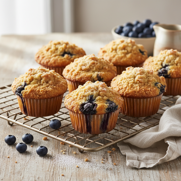 Ultimate Blueberry Crumb Muffins recipe