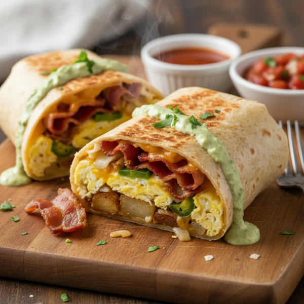 Ultimate Breakfast Bacon Burrito recipe