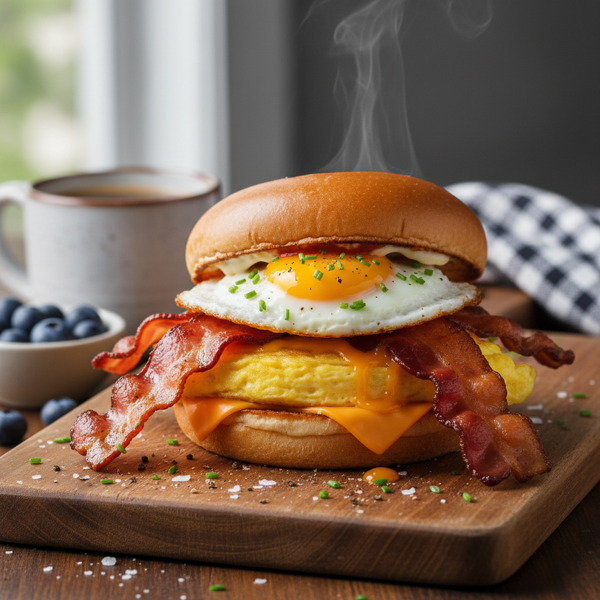 Ultimate Breakfast Bacon, Egg & Cheese Sandwich recipe
