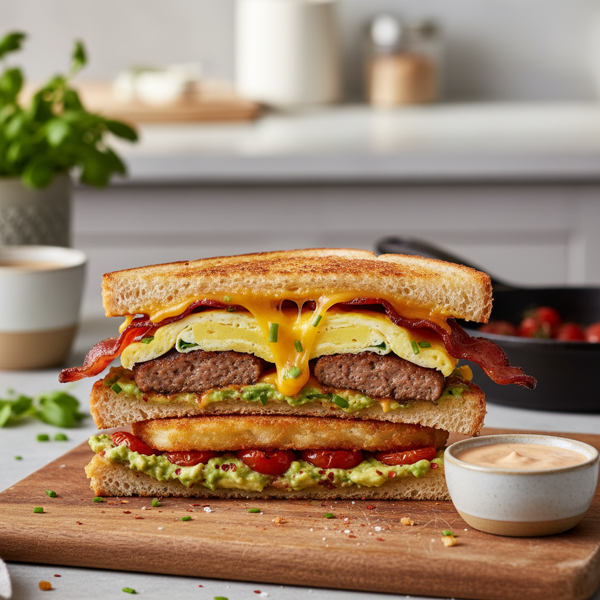 Ultimate Breakfast Melt Sandwich recipe