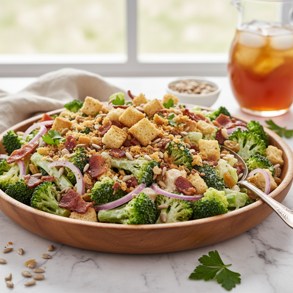 Ultimate Broccoli Bacon Crunch Salad recipe