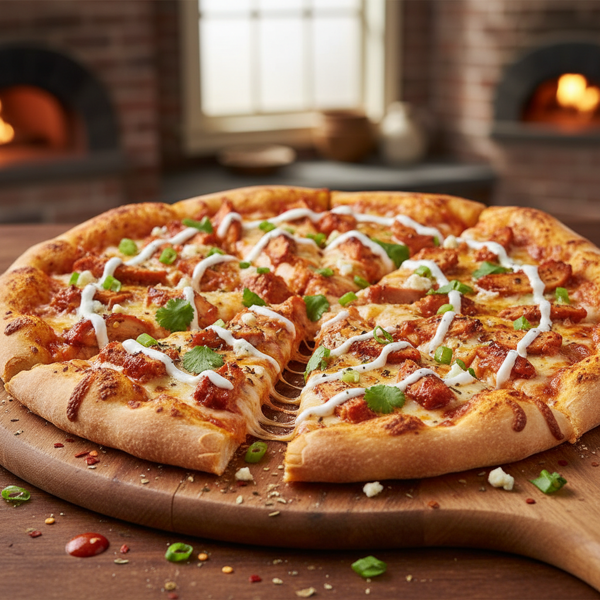 Ultimate Buffalo Chicken Ranch Pizza Delight recipe