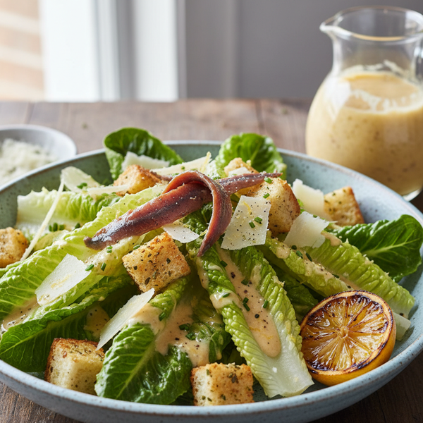 Ultimate Caesar Salad with Anchovy-Lemon Emulsion recipe