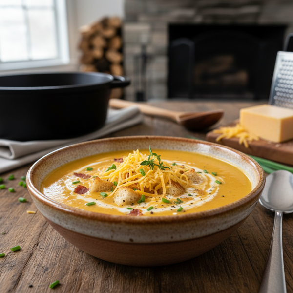 Ultimate Canadian Cheddar and Cream Soup recipe