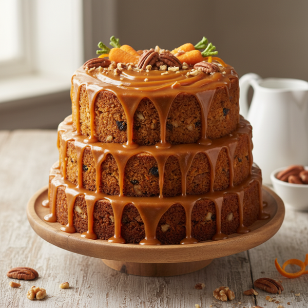 Ultimate Carrot Cake with Buttermilk Caramel Glaze recipe