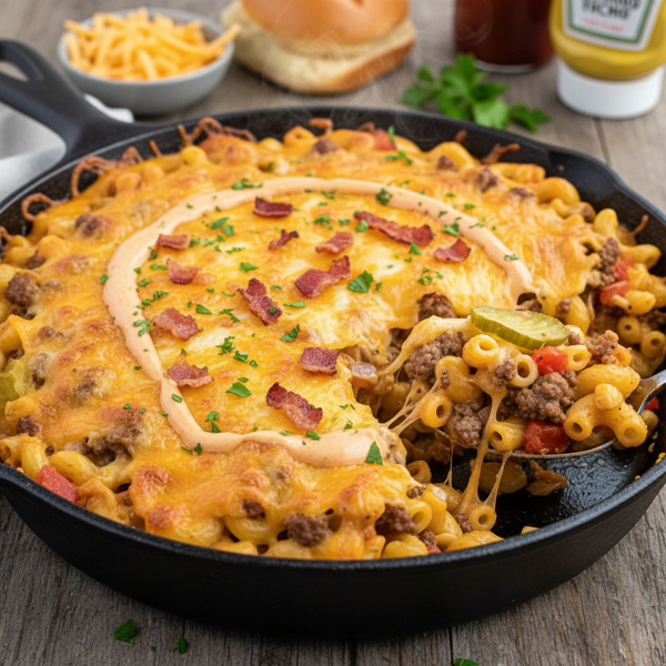 Ultimate Cheeseburger Macaroni Bake recipe