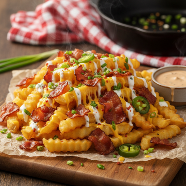 Ultimate Cheesy Bacon Loaded Fries recipe