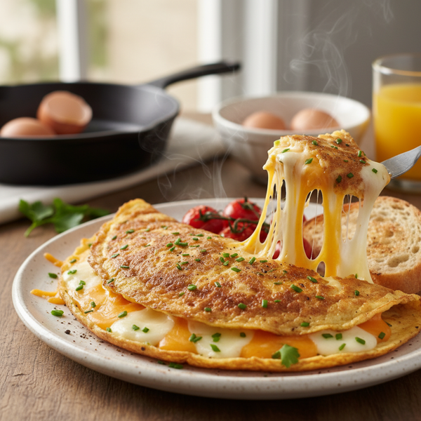 Ultimate Cheesy Breakfast Omelet recipe