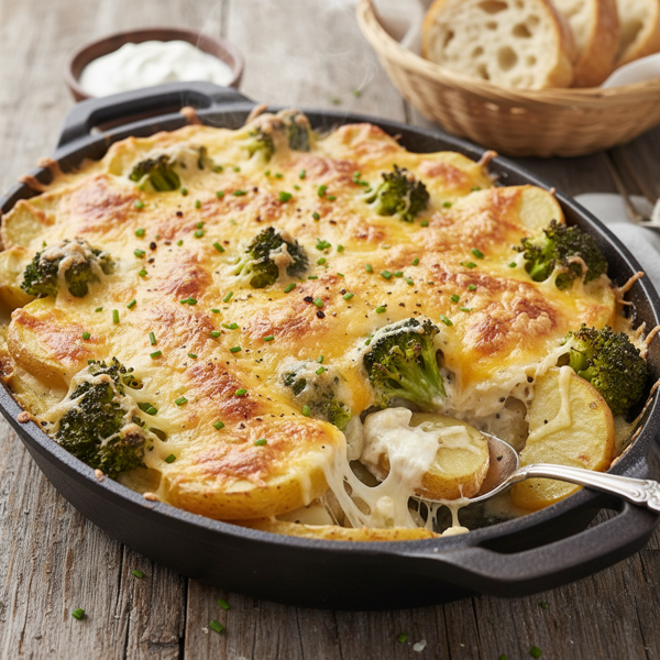 Ultimate Cheesy Broccoli Potato Bake recipe