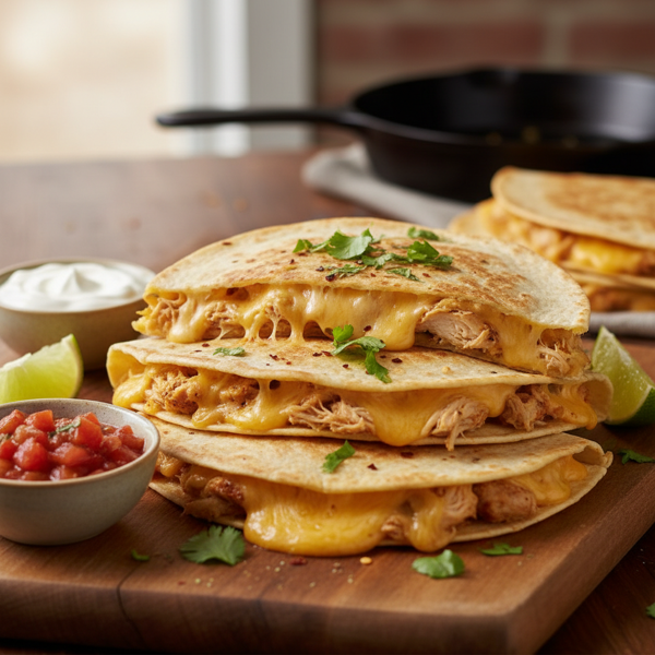 Ultimate Cheesy Chicken Quesadillas recipe
