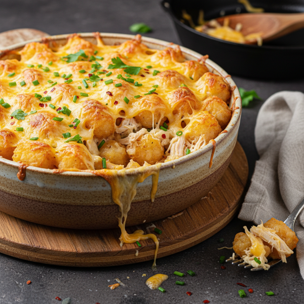 Ultimate Cheesy Chicken and Tater Tot Bake recipe