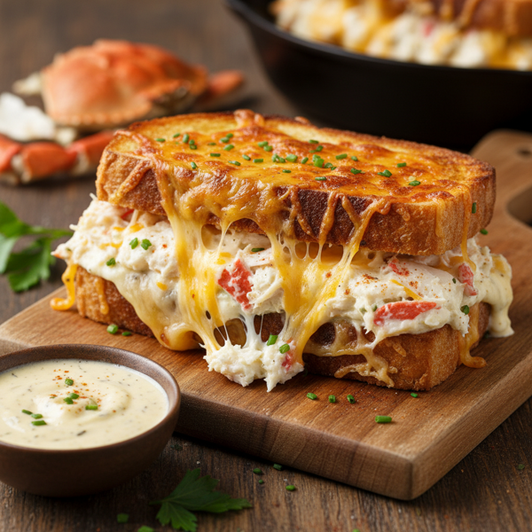 Ultimate Cheesy Crab Melt recipe