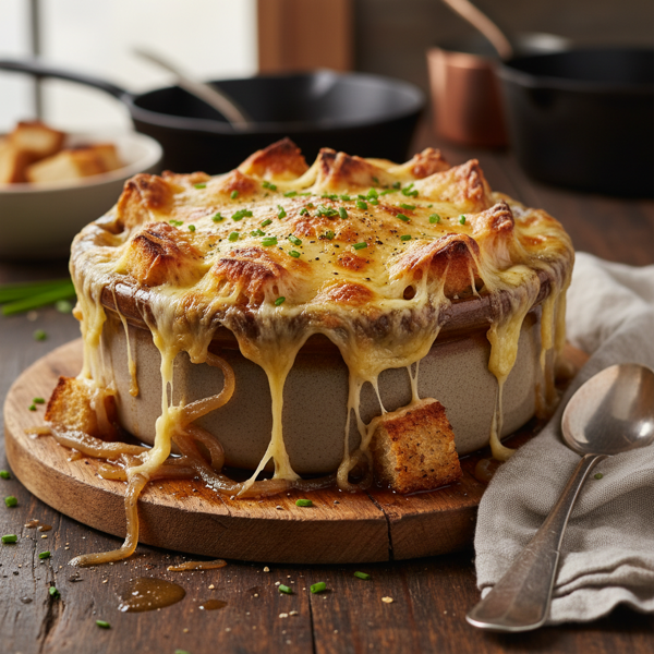 Ultimate Cheesy French Onion Soup Bake recipe