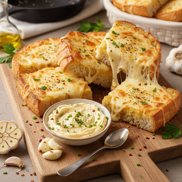 Ultimate Cheesy Garlic Bread Spread recipe