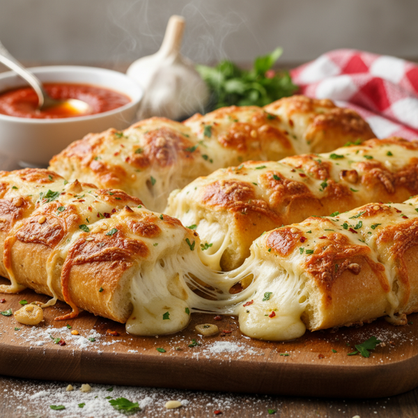 Ultimate Cheesy Garlic Breadsticks recipe