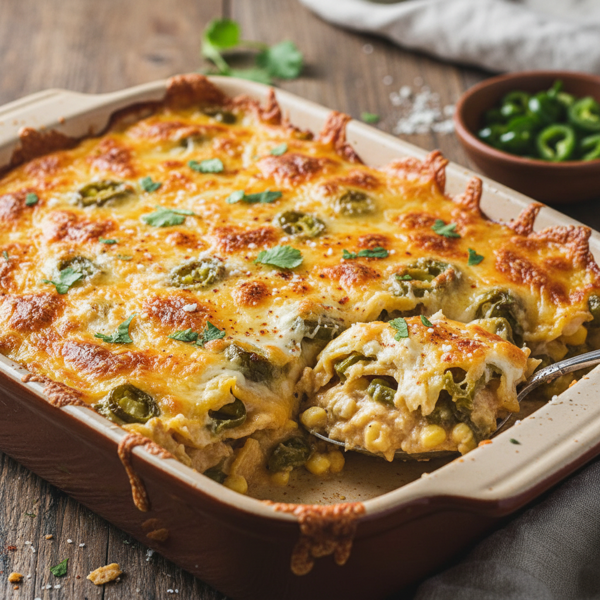 Ultimate Cheesy Green Chile Casserole recipe
