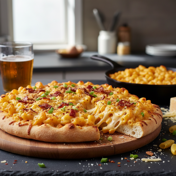 Ultimate Cheesy Macaroni Pizza recipe