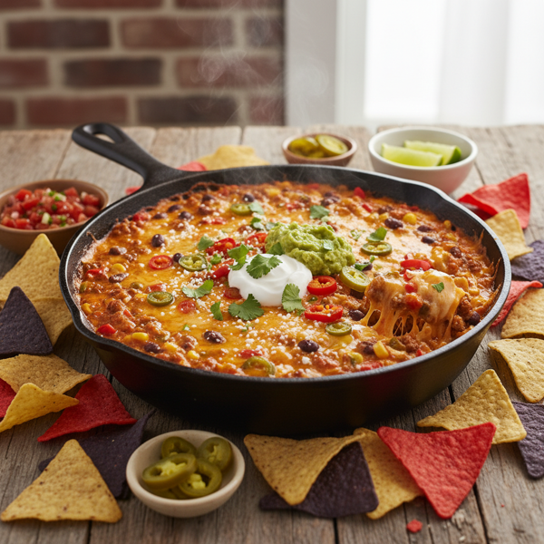 Ultimate Cheesy Nachos Dip recipe