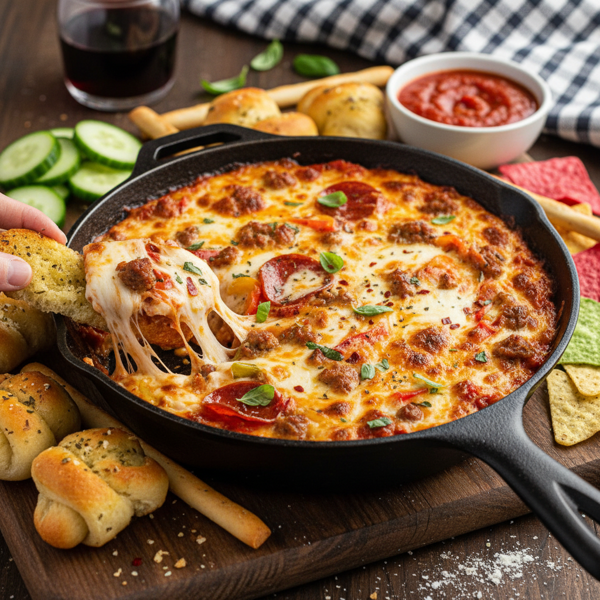 Ultimate Cheesy Pizza Dip recipe