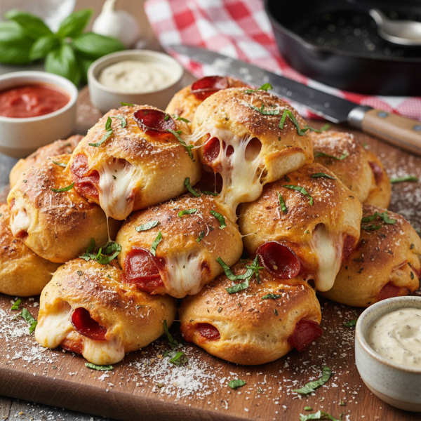 Ultimate Cheesy Pizza Rolls recipe