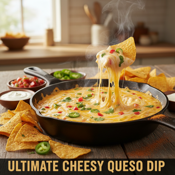 Ultimate Cheesy Queso Dip recipe