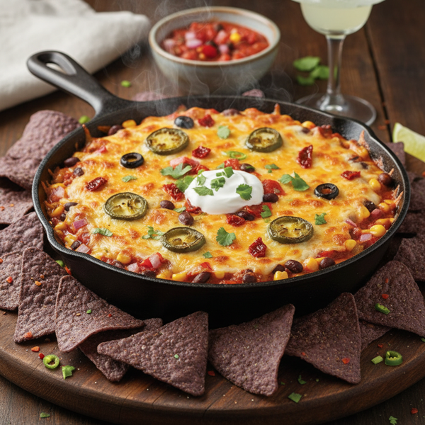 Ultimate Cheesy Salsa Fiesta Dip recipe