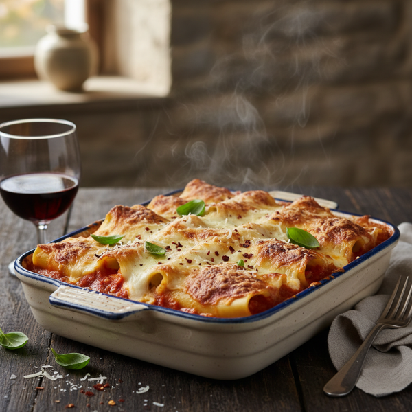 Ultimate Cheesy Stuffed Manicotti recipe