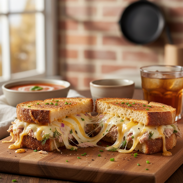 Ultimate Cheesy Tuna Melt recipe