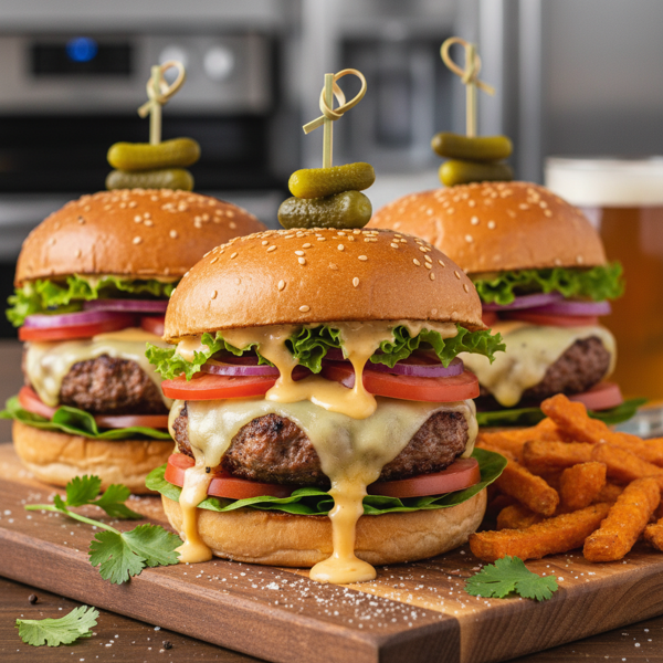 Ultimate Cheesy Turkey Burgers recipe