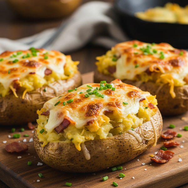 Ultimate Cheesy Twice-Baked Potatoes recipe