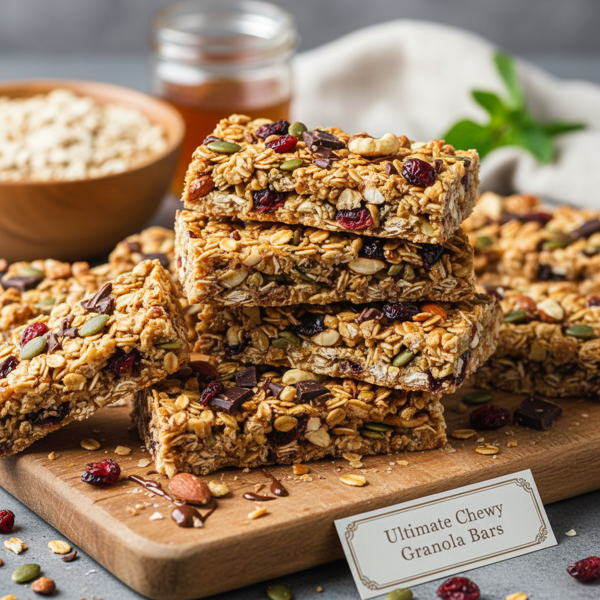 Ultimate Chewy Granola Bars recipe