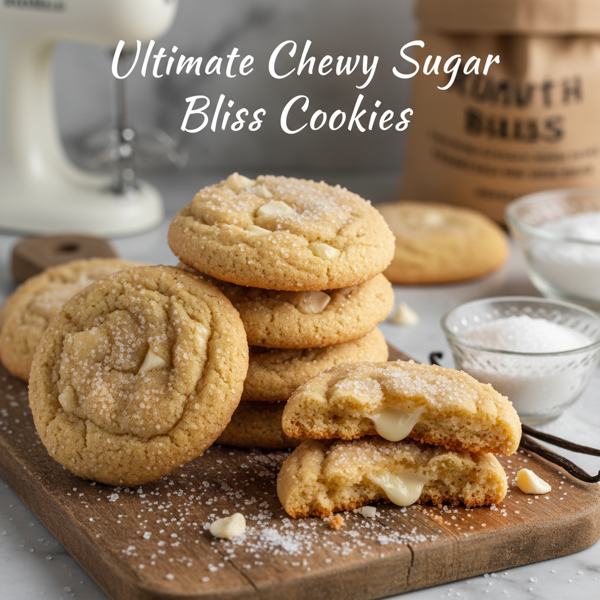Ultimate Chewy Sugar Bliss Cookies recipe