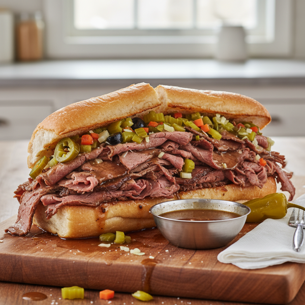 Ultimate Chicago-Style Italian Beef Sandwich recipe