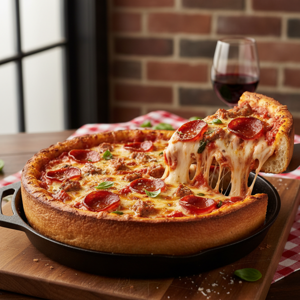 Ultimate Chicago Deep-Dish Pizza recipe
