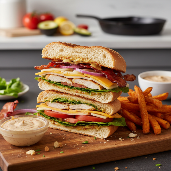 Ultimate Chicken Bacon Cheese Sandwich recipe