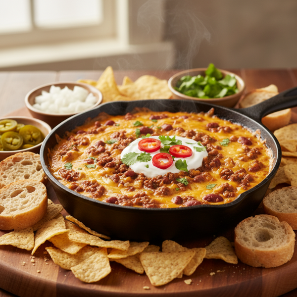Ultimate Chili Queso Dip recipe