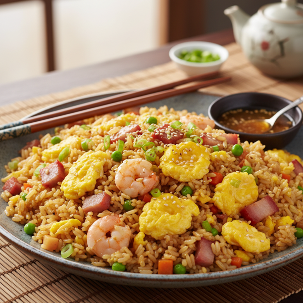 Ultimate Chinese Style Fried Rice with Scrambled Eggs recipe