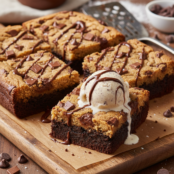 Ultimate Chocolate Chip Cookie Dough Brownies recipe