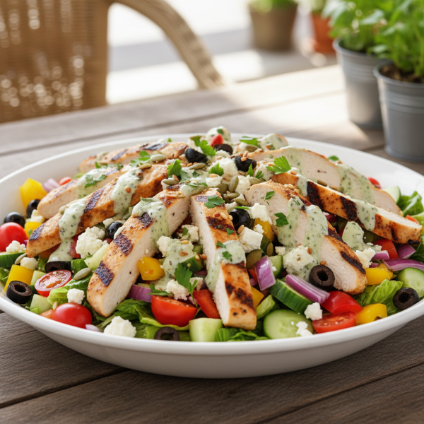 Ultimate Chopped Salad with Grilled Chicken recipe