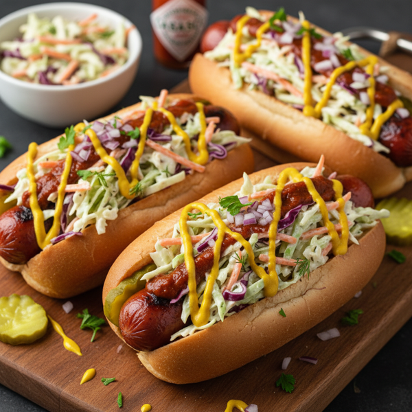 Ultimate Cole Slaw Hot Dogs recipe