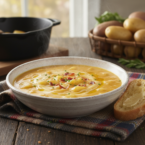 Ultimate Creamy Cheddar Potato Soup recipe