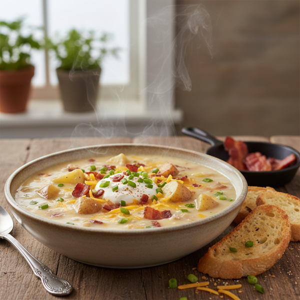 Ultimate Creamy Loaded Baked Potato Chowder recipe