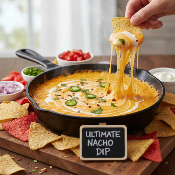 Ultimate Creamy Nacho Cheese Dip recipe