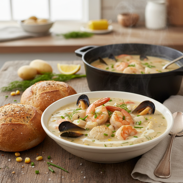 Ultimate Creamy Seafood Chowder recipe